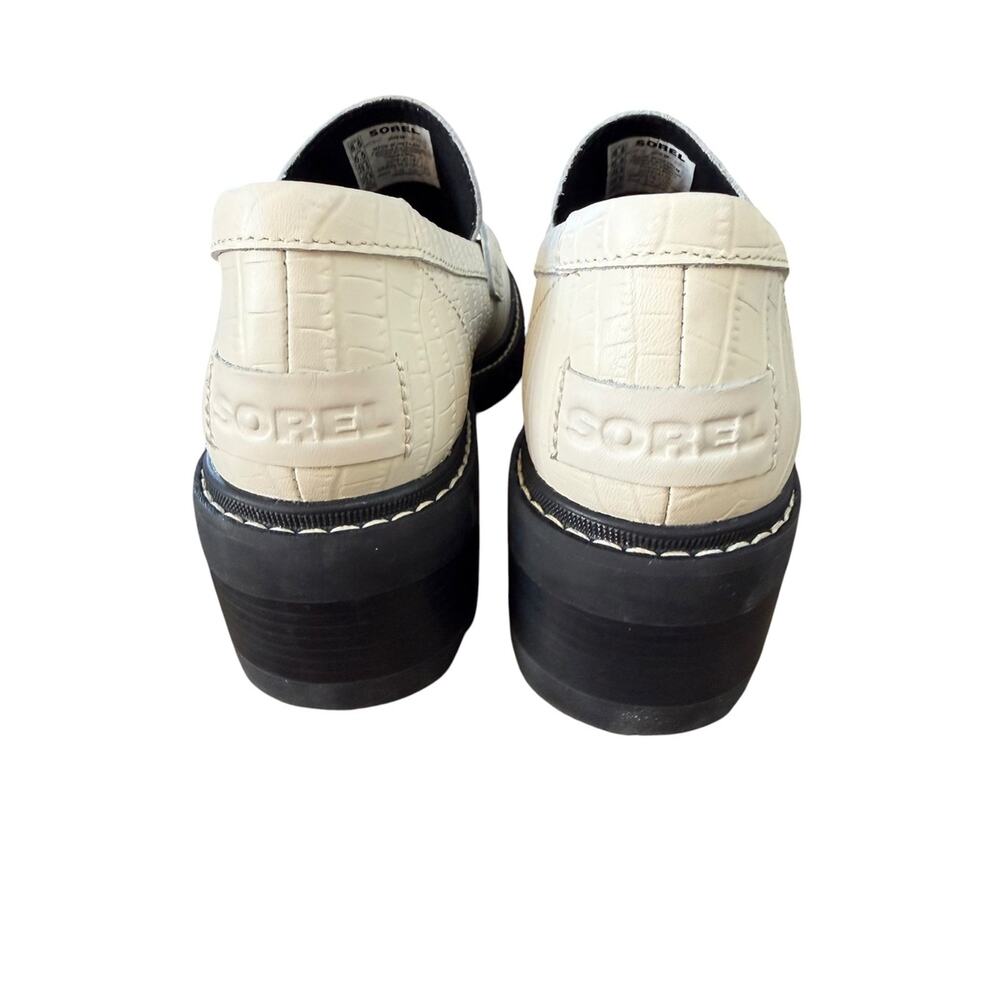 Sorel Joan Now City Loafer in Chalk/Black – Sz 8.5M - Picture 6 of 10